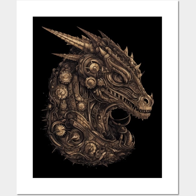 steampunk dragon Wall Art by Dragadin